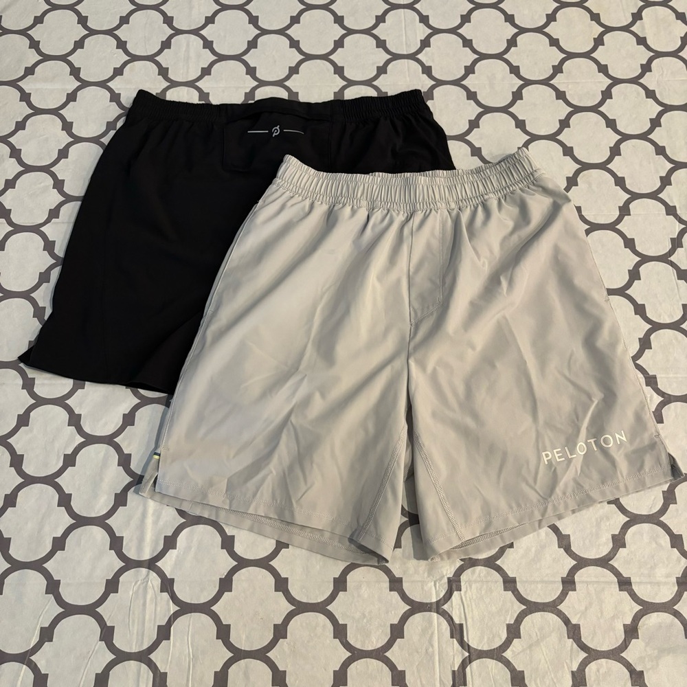 Peloton Performance Lined Shorts Men's Medium Athletic Workout Run Lot Of 2